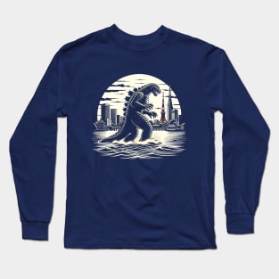 Vintage Godzilla Awakens: The Ultimate Sci-Fi Gift Long Sleeve T-Shirt